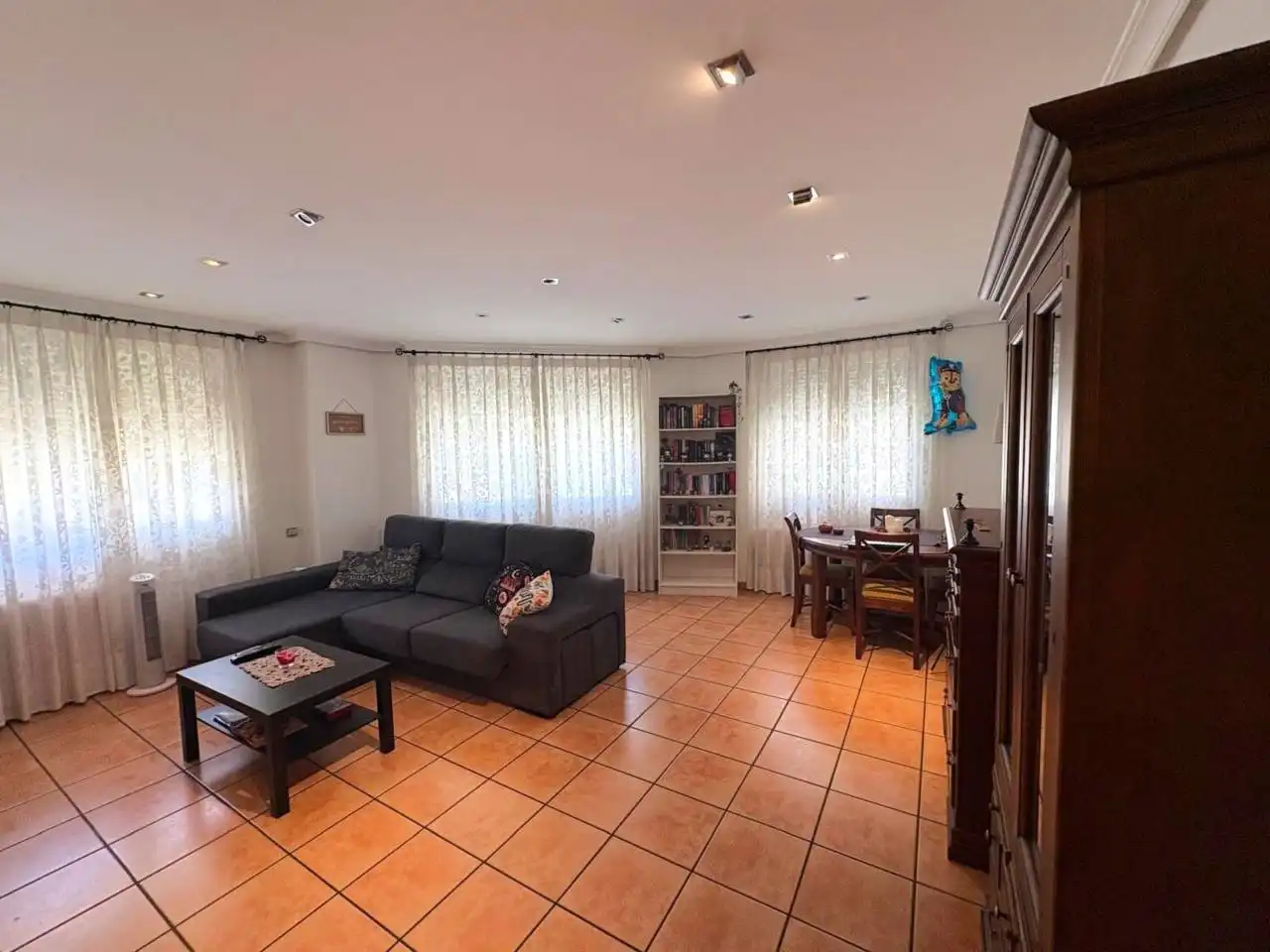Living room of Flat for sale in Castalla  with Air Conditioner, Storage room and Furnished