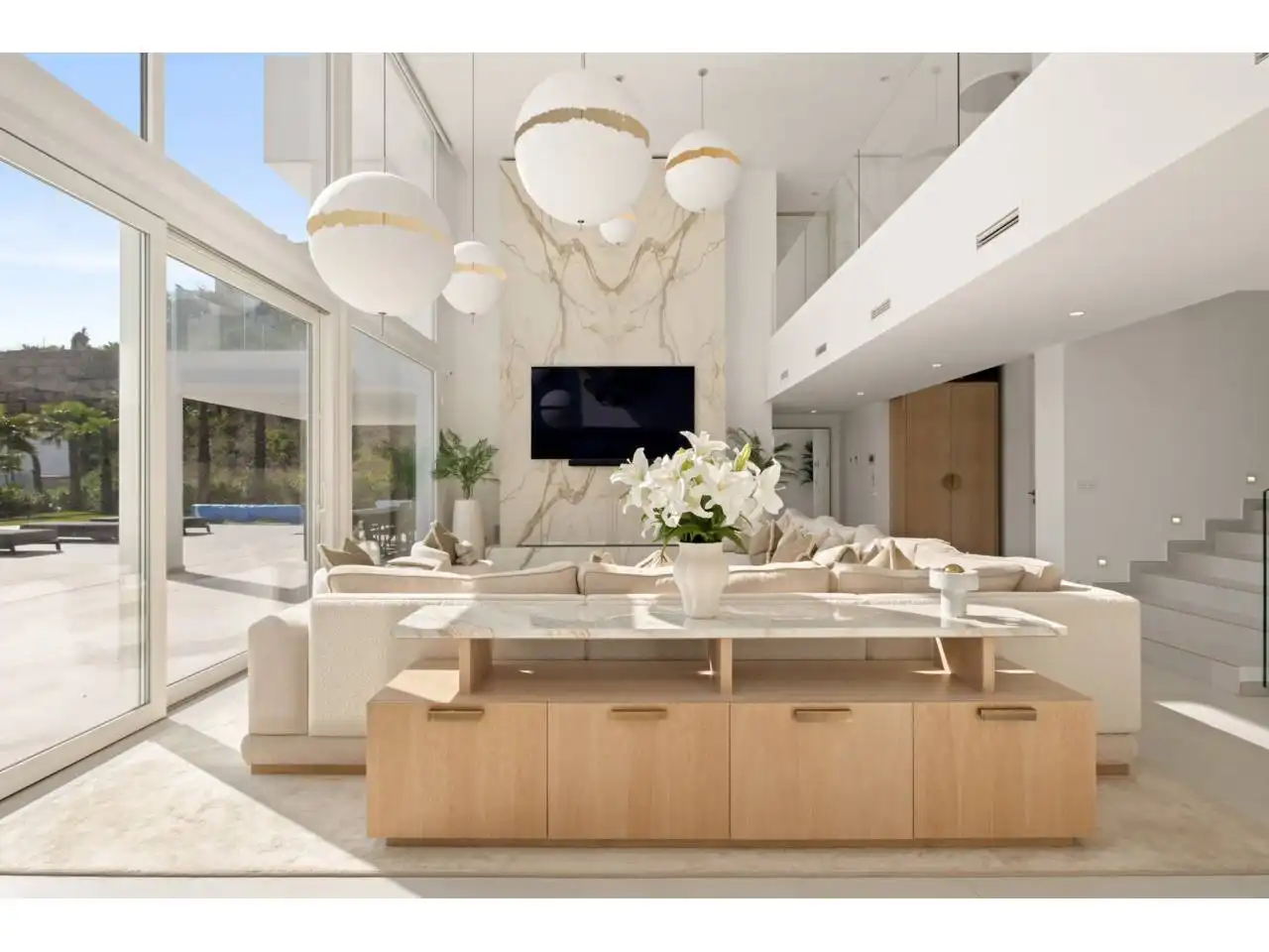 Sala de estar de Casa o chalet en venta en Ojén con Aire acondicionado, Calefacción y Jardín privado