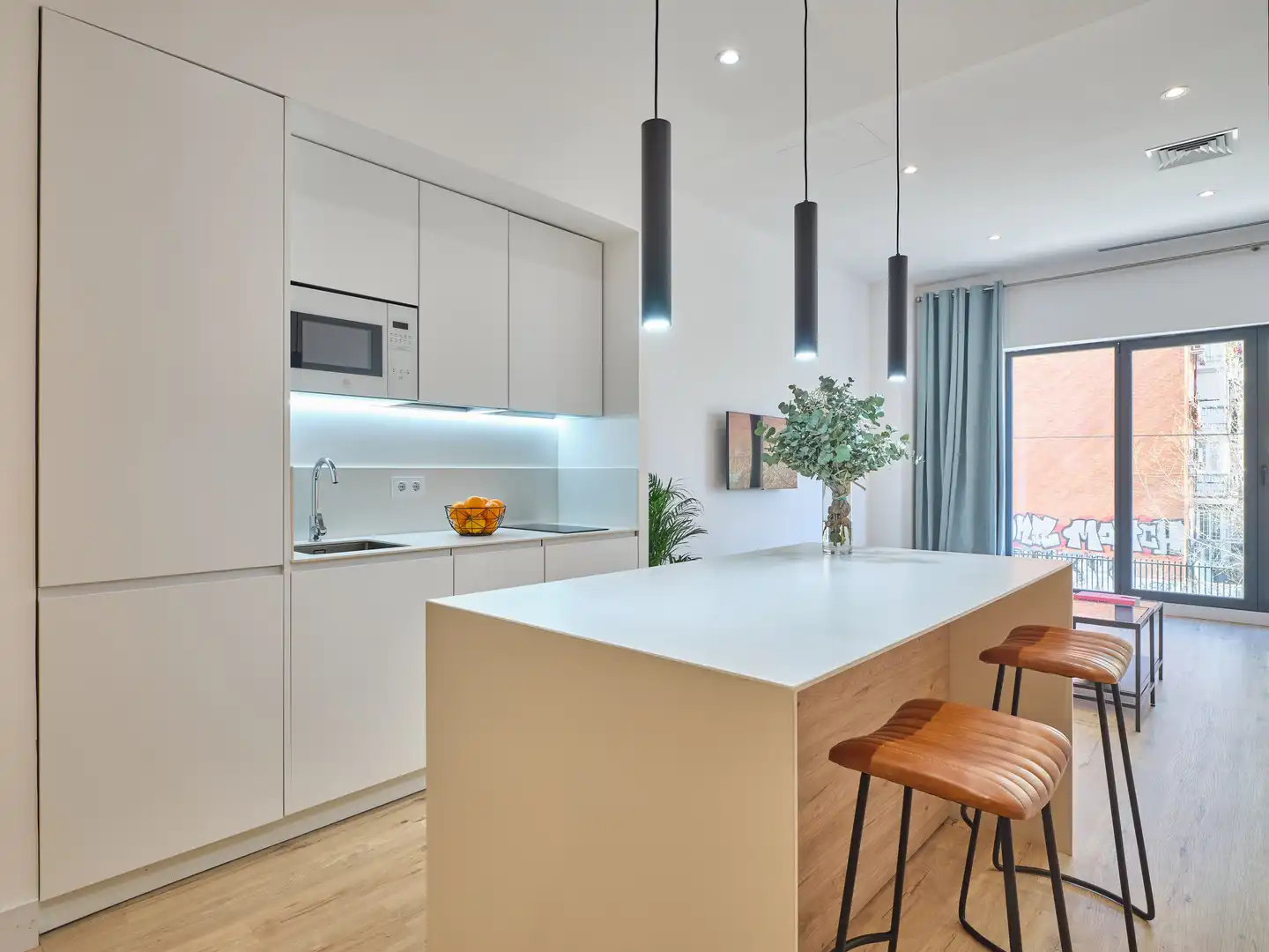 Kitchen of Apartments for rent in Madrid  with Air Conditioner, Parquet flooring and Furnished