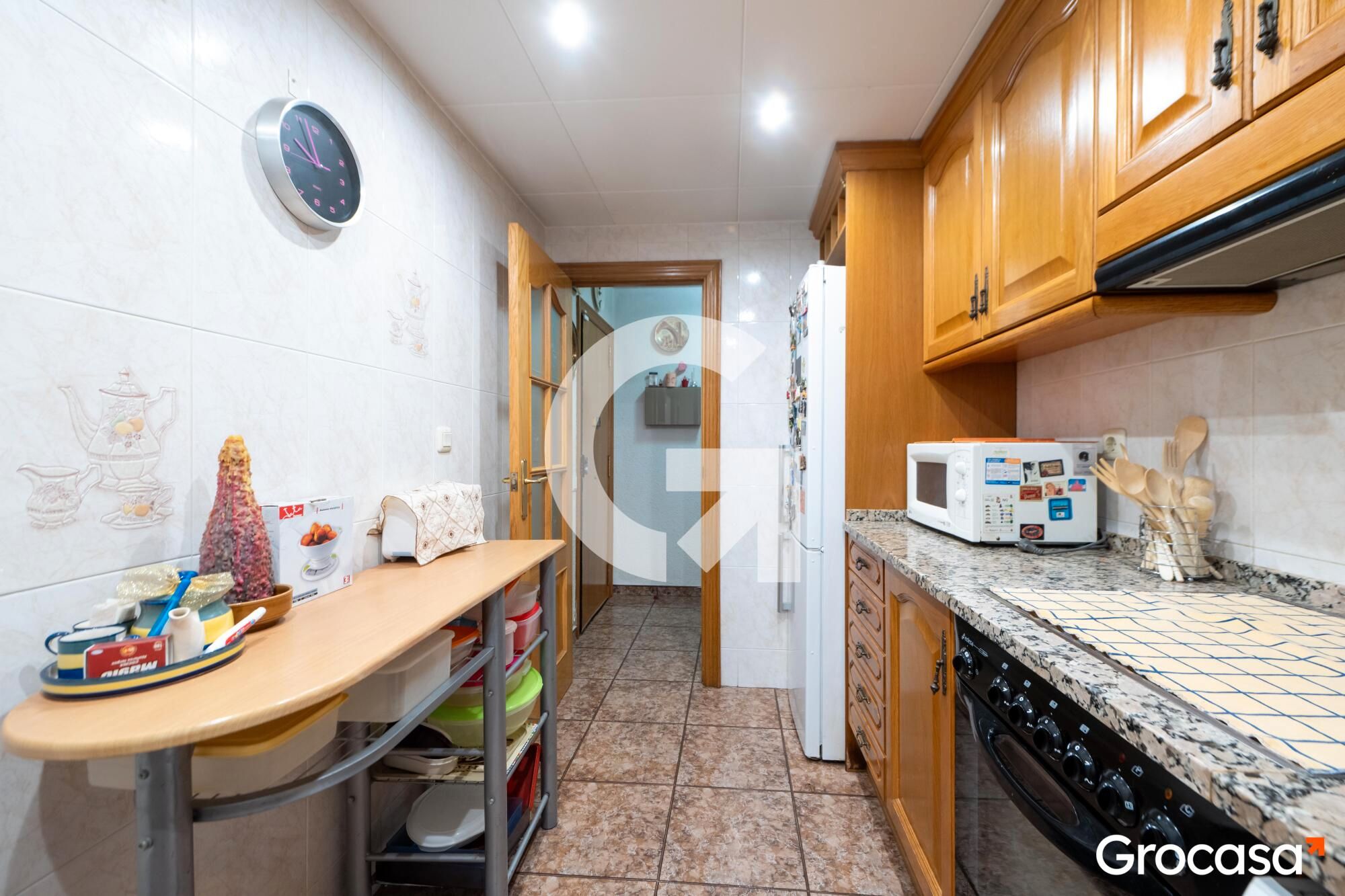 Kitchen of Flat for sale in Mataró  with Heating, Furnished and Oven