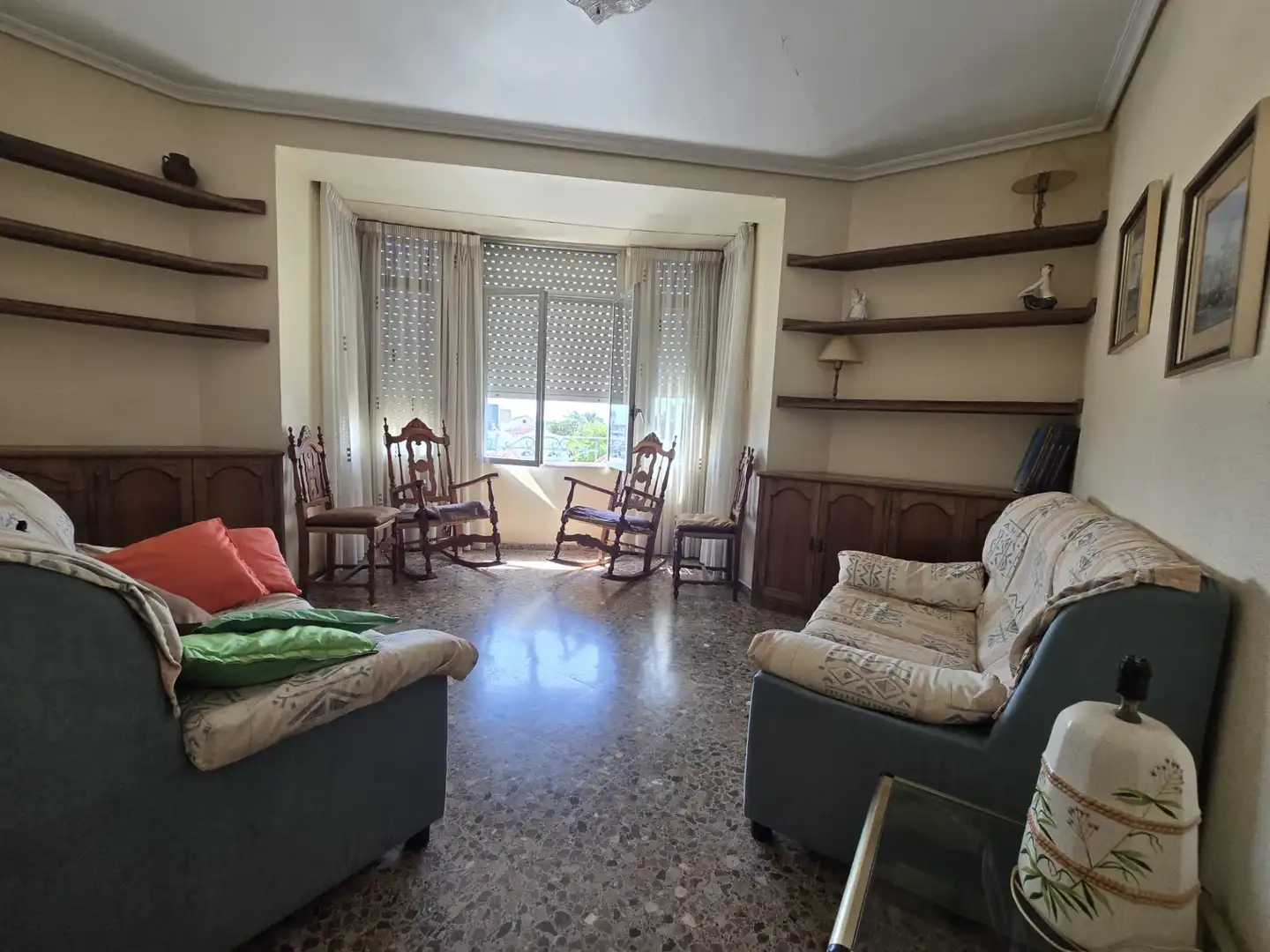 Wohnzimmer von Wohnung zum Verkauf in Castellón de la Plana / Castelló de la Plana mit Abstellraum und Balkon