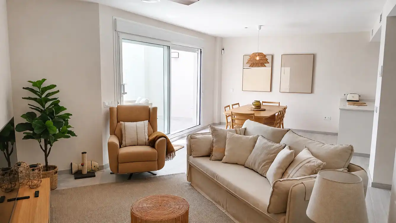 Sala de estar de Ático en venta en Cuevas del Almanzora con Aire acondicionado, Calefacción y Terraza