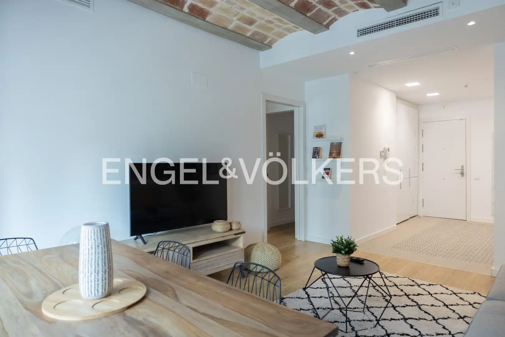 Wohnzimmer von Wohnung zum Verkauf in Barcelona mit Klimaanlage, Heizung und Parkett