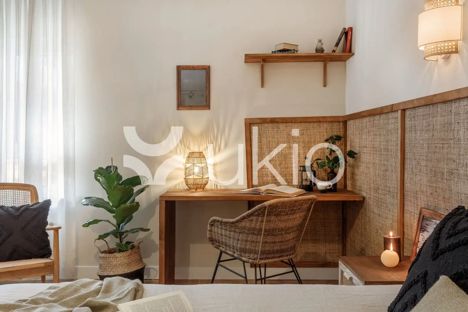 Bedroom of Apartments for rent in Madrid  with Air Conditioner, Terrace and Furnished