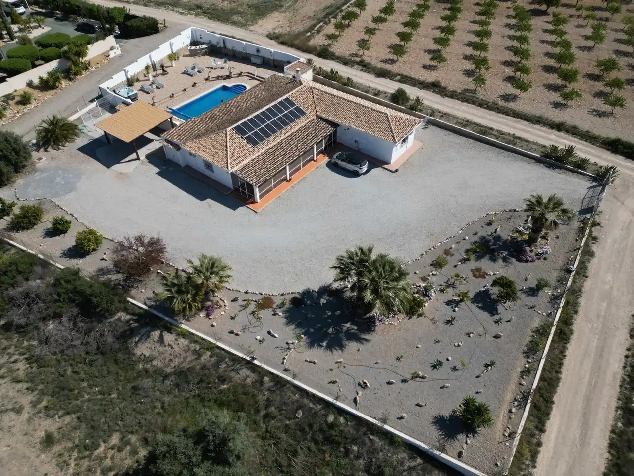 Vista exterior de Casa o chalet en venta en Albox con Aire acondicionado, Terraza y Piscina