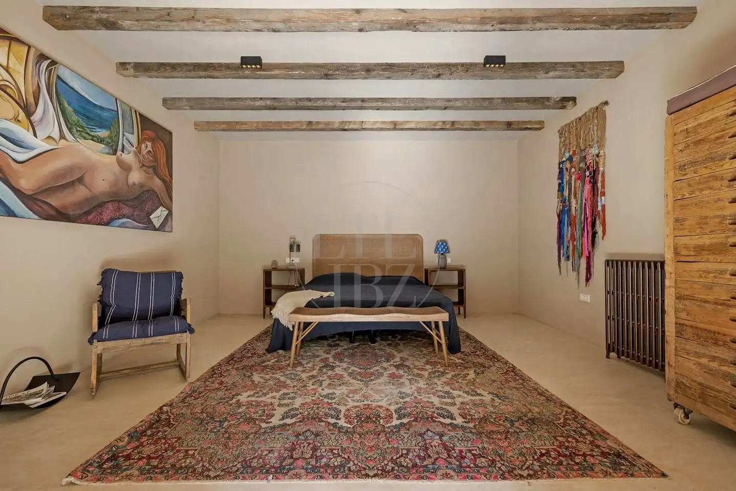 Schlafzimmer von Haus oder Chalet zur Miete in Sant Josep de sa Talaia mit Klimaanlage, Privatgarten und Schwimmbad