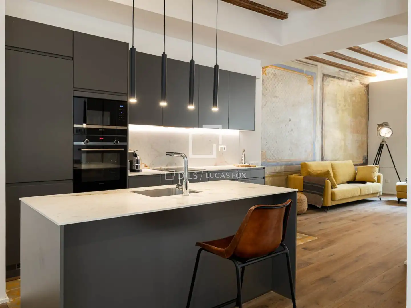 Cocina de Piso en venta en Barcelona con Aire acondicionado, Calefacción y Parquet