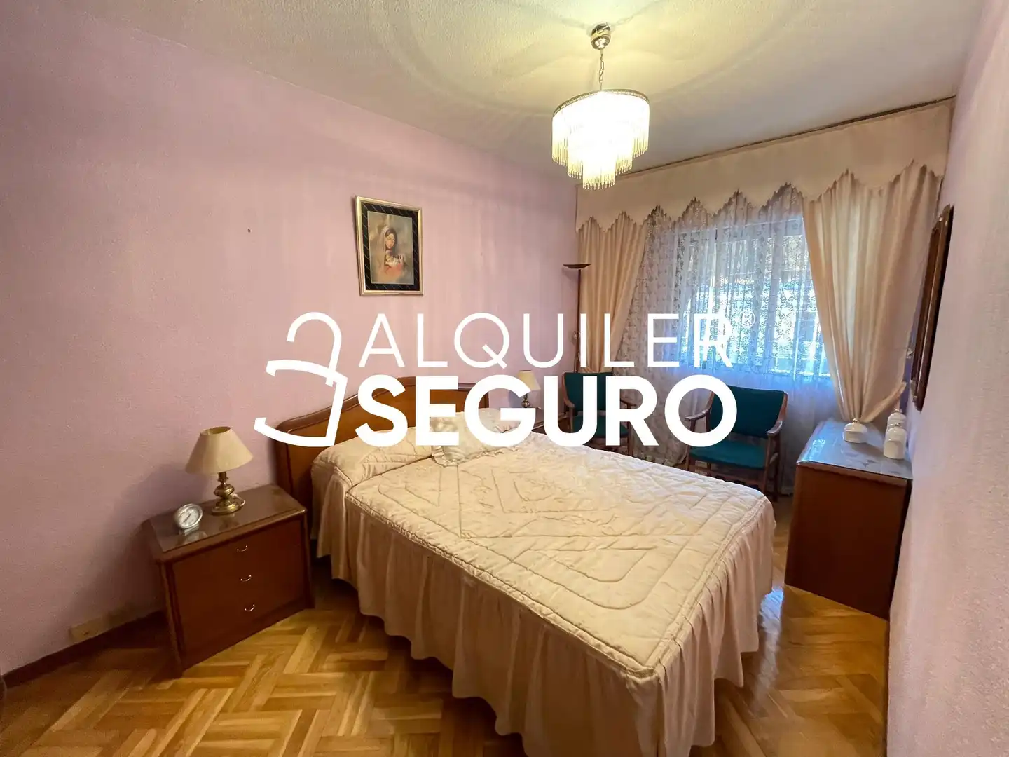 Bedroom of Flat for rent in Madrid  with Heating and Terrace