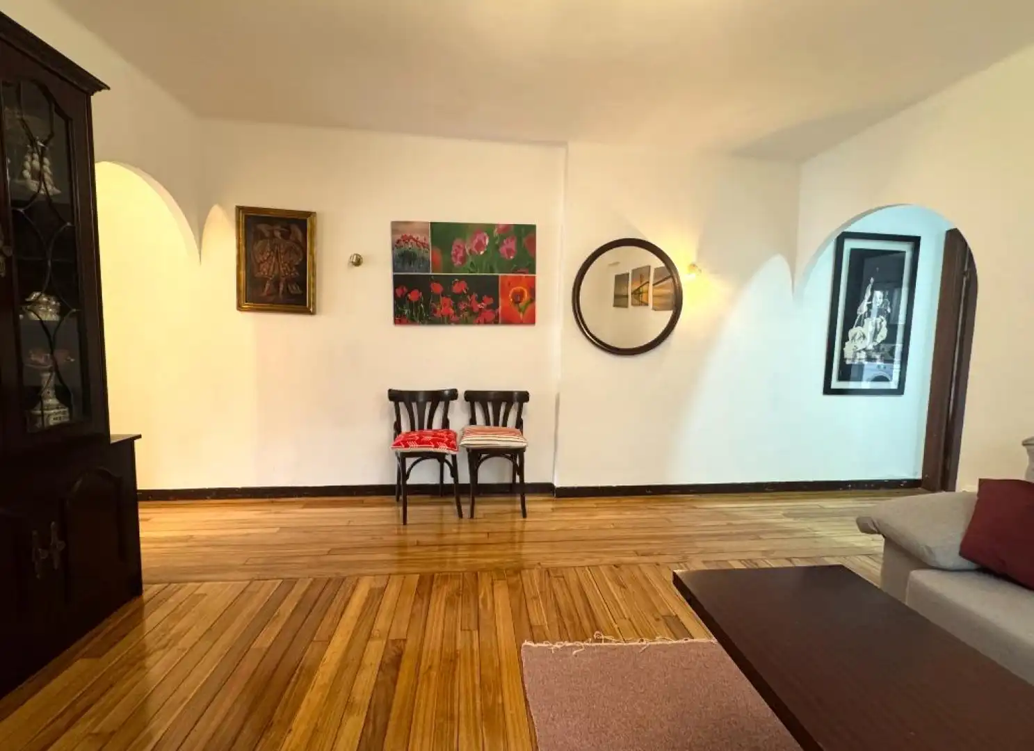 Sala d'estar de Pis en venda en Bárcena de Pie de Concha amb Jardí privat, Parquet i Moblat