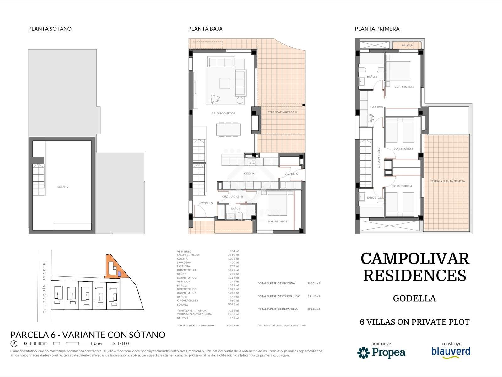 House or chalet for sale in Godella  with Air Conditioner, Heating and Terrace