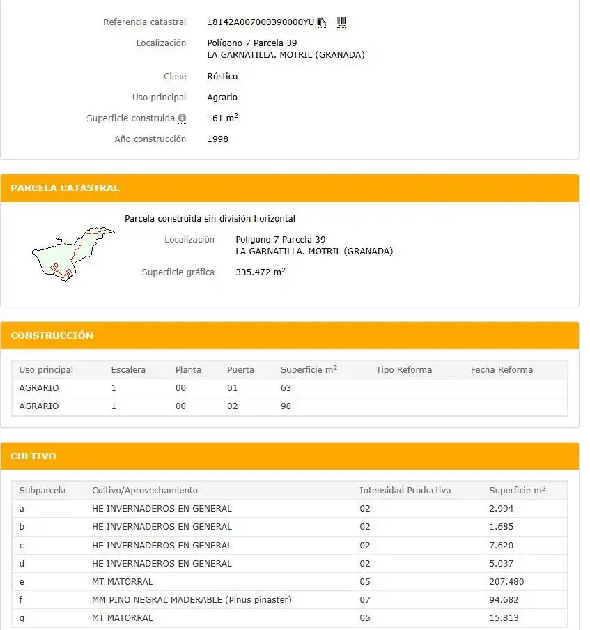 Terreno rústico en venta en Calle de la Garnatilla, imagen 5