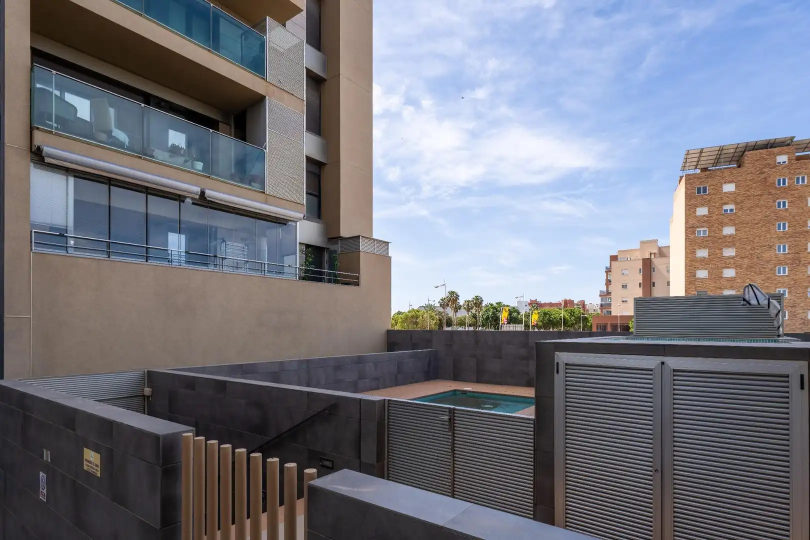 Terrace of Flat for sale in Almería  with Air Conditioner, Terrace and Storage room