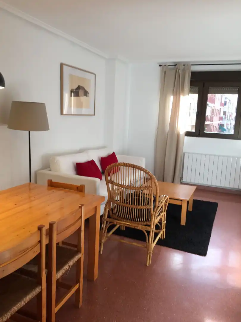 Sala de estar de Piso de alquiler en  Zaragoza Capital con Calefacción, Amueblado y Horno