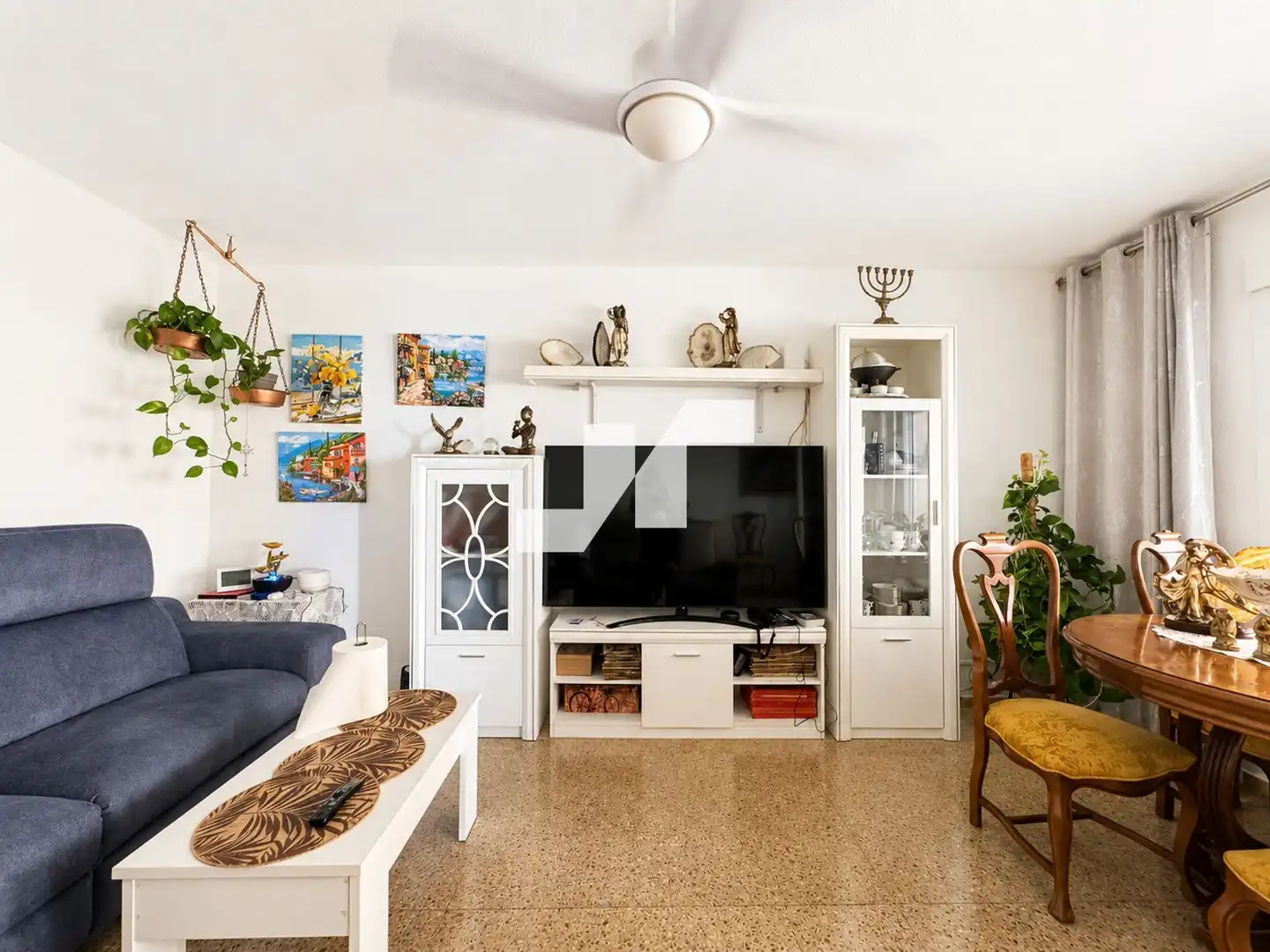 Sala d'estar de Pis en venda en Moncofa amb Aire condicionat, Terrassa i Moblat