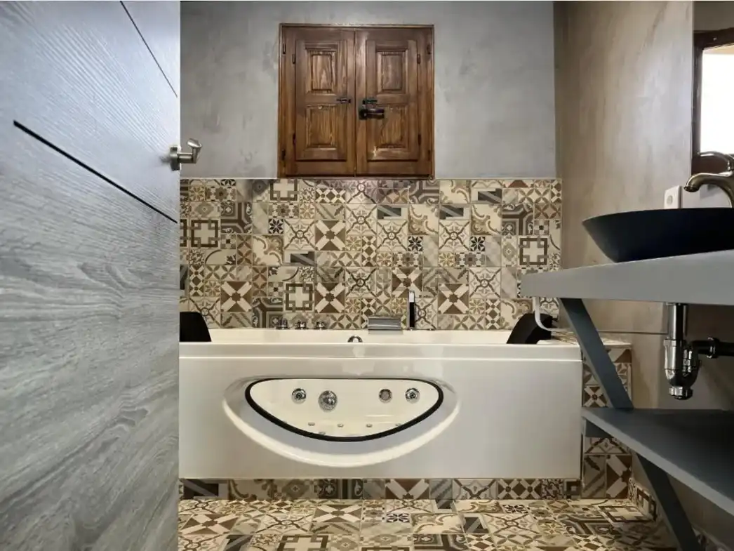 Baño de Finca rústica en venta en Malagón con Aire acondicionado, Calefacción y Jardín privado