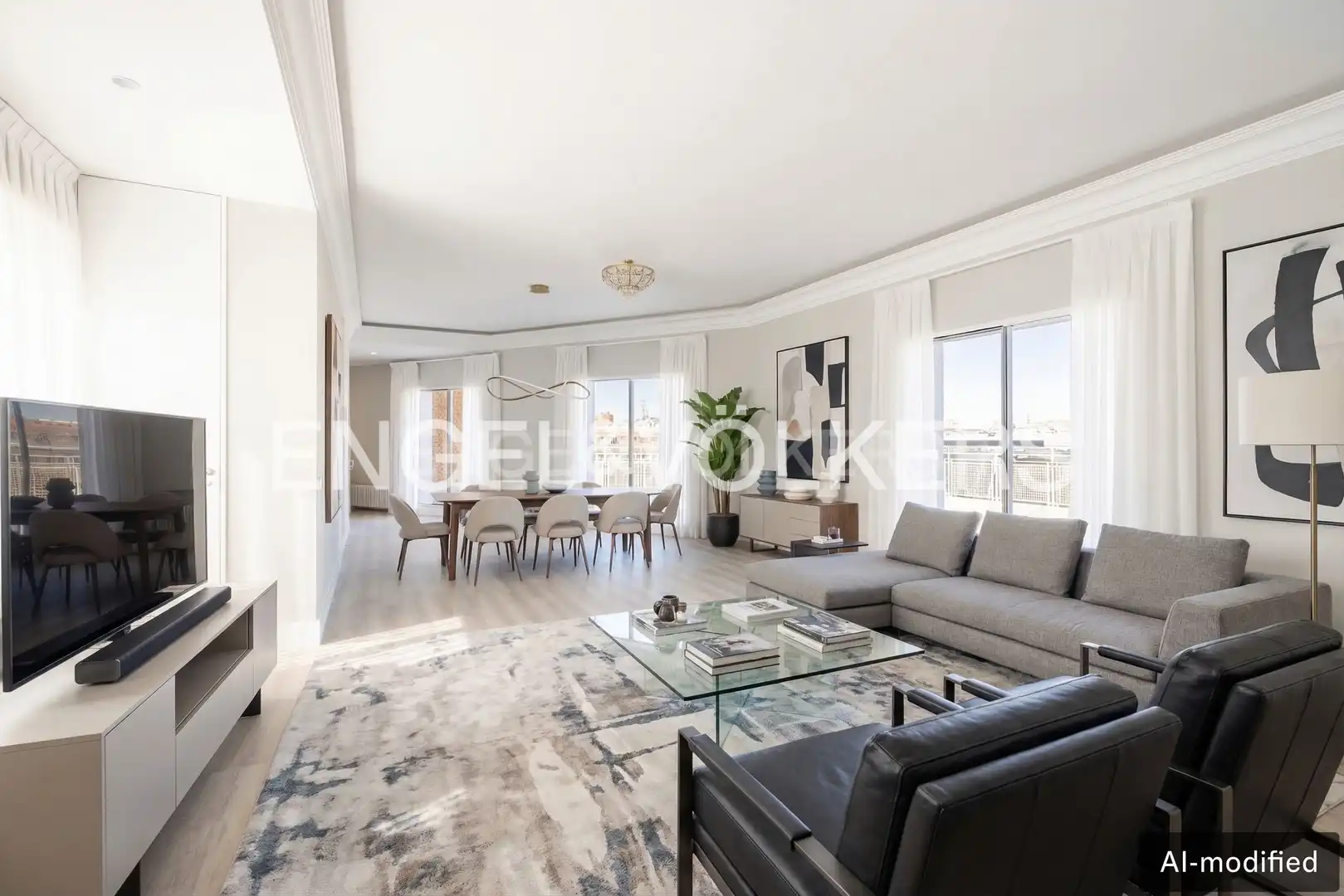 Comedor de Ático de alquiler en Madrid con Aire acondicionado, Calefacción y Terraza