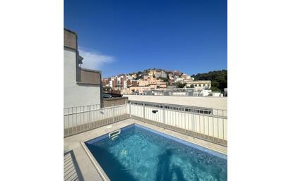 Swimming pool of Duplex for sale in  Barcelona Capital  with Air Conditioner, Heating and Parquet flooring