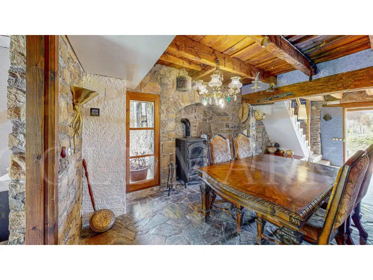 Comedor de Finca rústica en venta en Sant Jaume de Frontanyà con Calefacción y Jardín privado