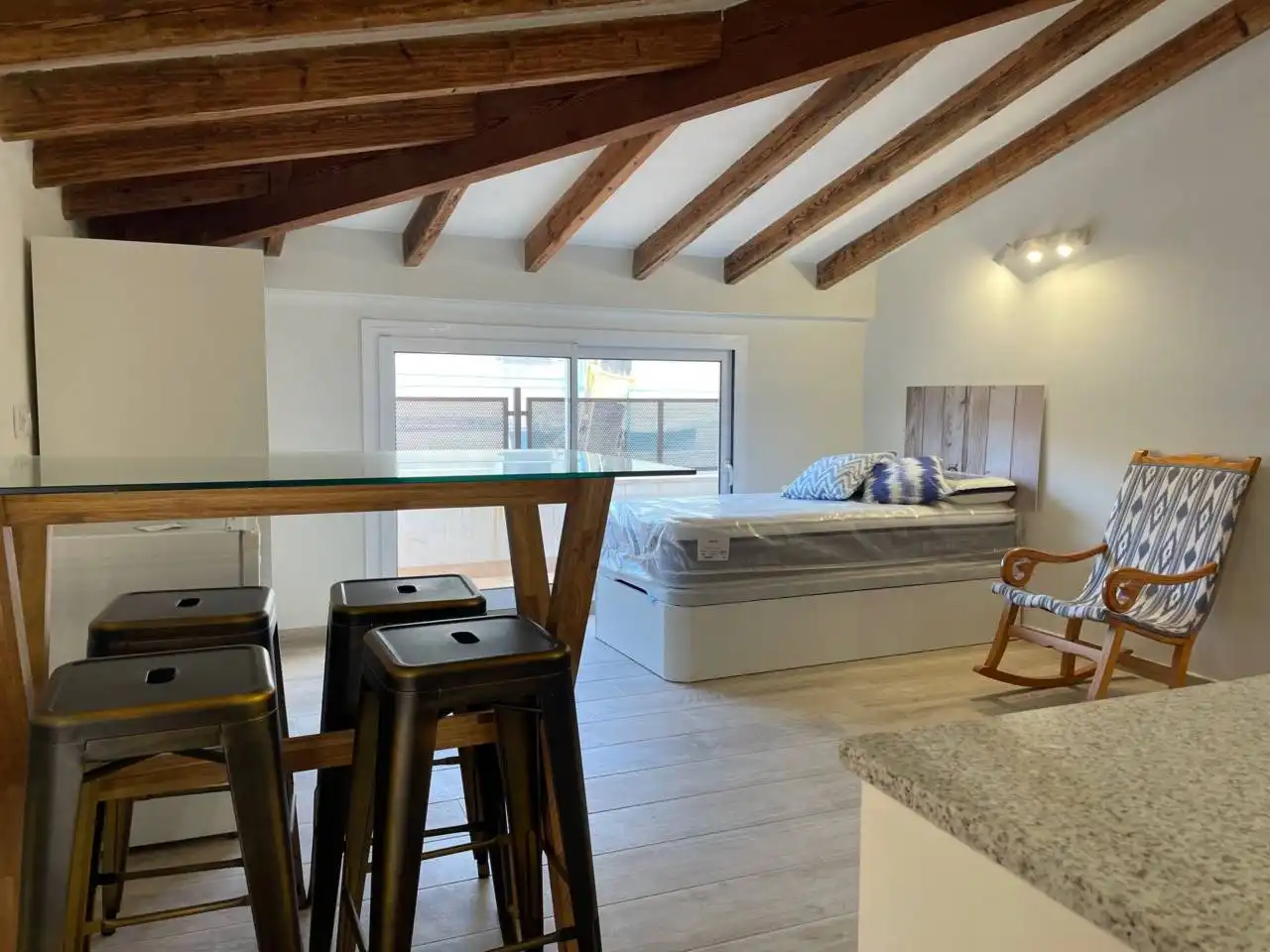 Bedroom of Houses for rent in Sa Pobla  with Air Conditioner, Terrace and Furnished