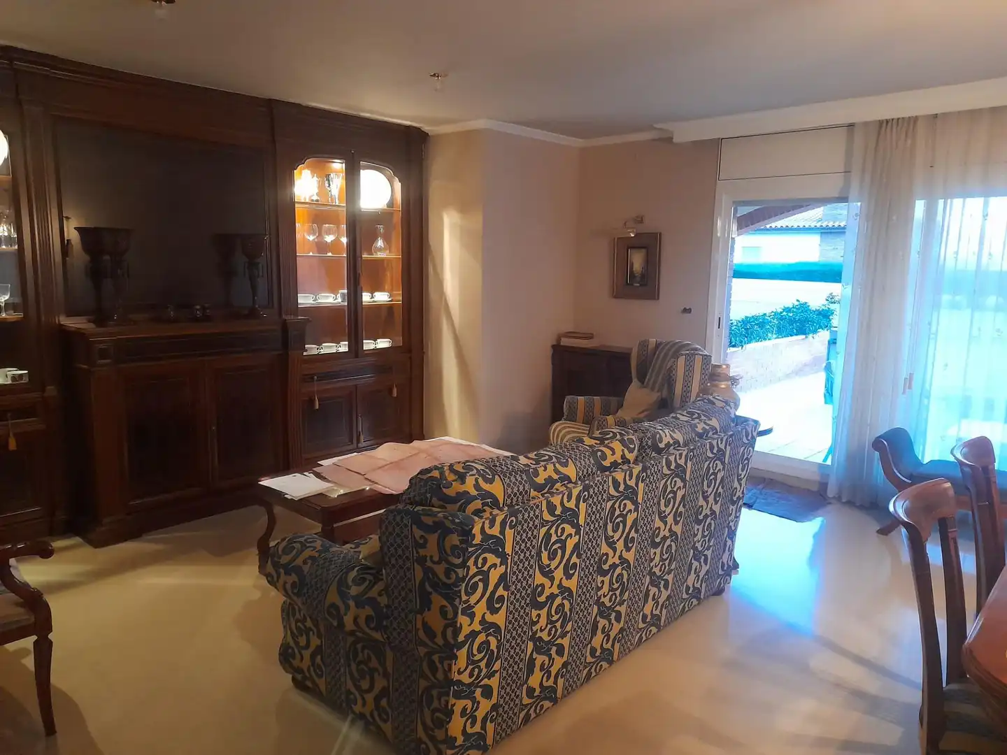 Wohnzimmer von Haus oder Chalet zur Miete in Premià de Mar mit Klimaanlage, Terrasse und Balkon