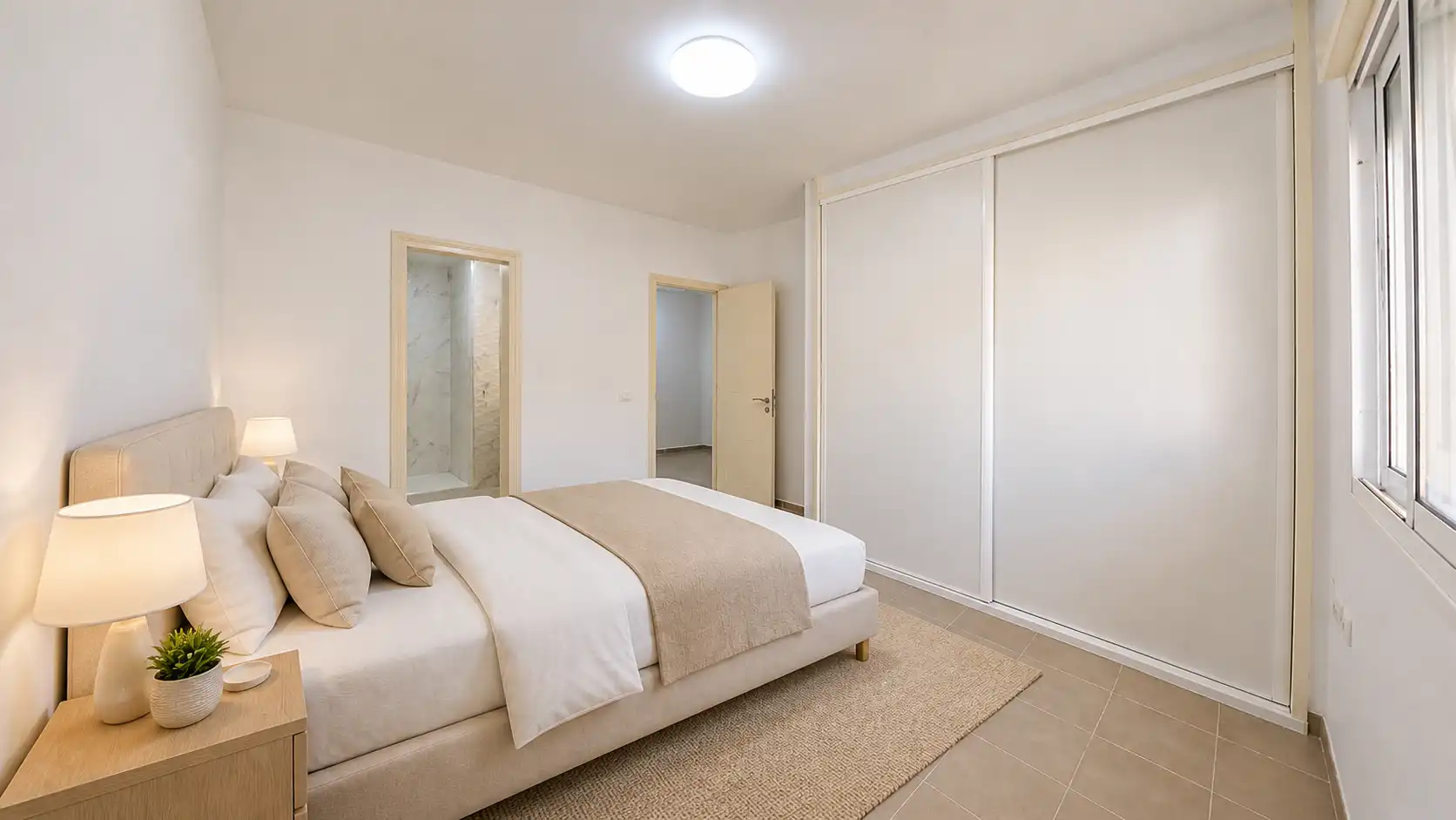 Schlafzimmer von Wohnungen zum Verkauf in Arona mit Terrasse, Ofen und Waschmaschine