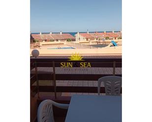 Terrace of Flat to rent in La Manga del Mar Menor  with Heating, Terrace and Swimming Pool
