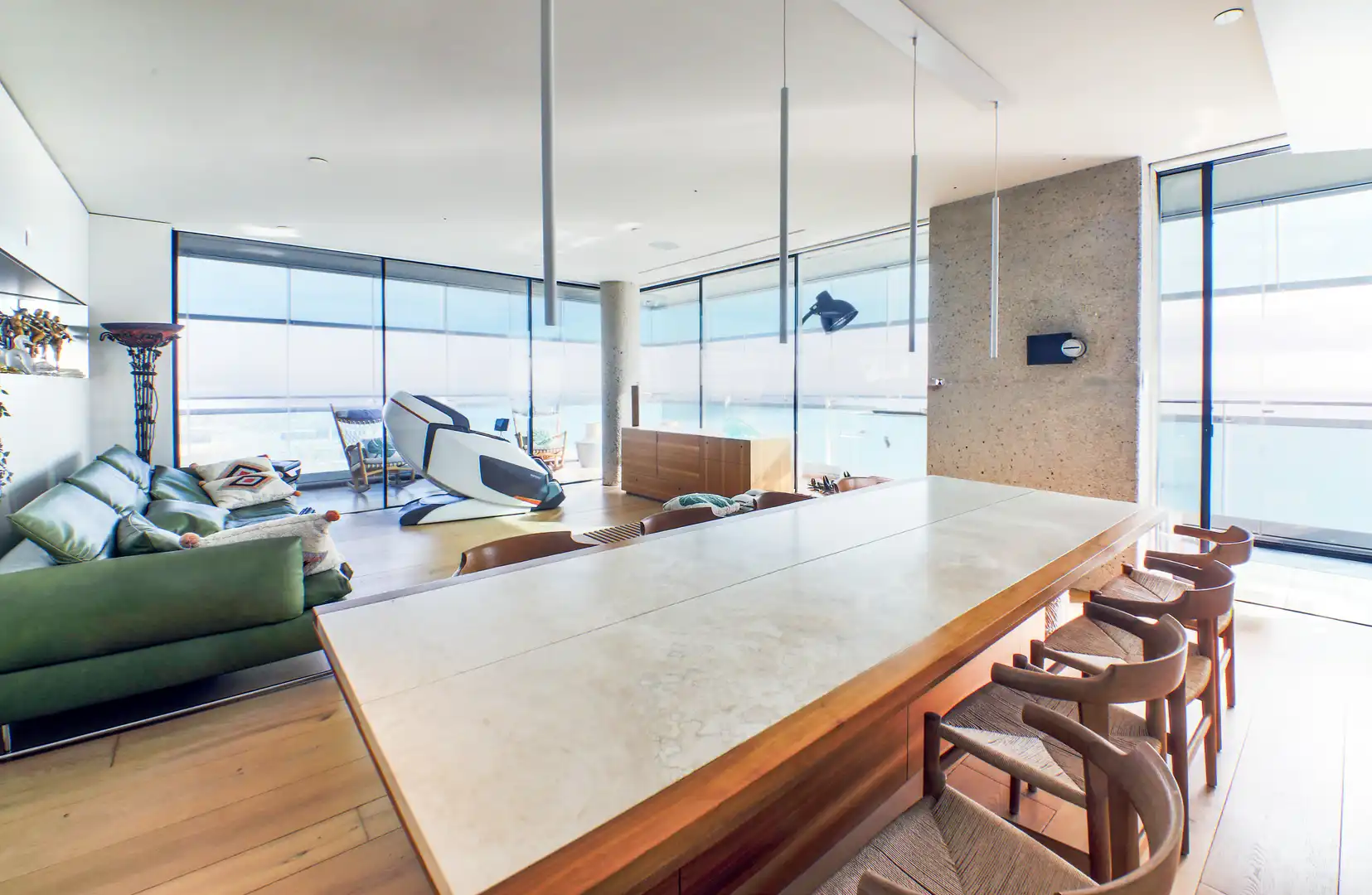Wohnzimmer von Wohnungen zum Verkauf in Barcelona mit Klimaanlage, Terrasse und Schwimmbad