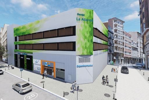 Vista exterior de Garatge en venda en Torrelavega  amb Alarma