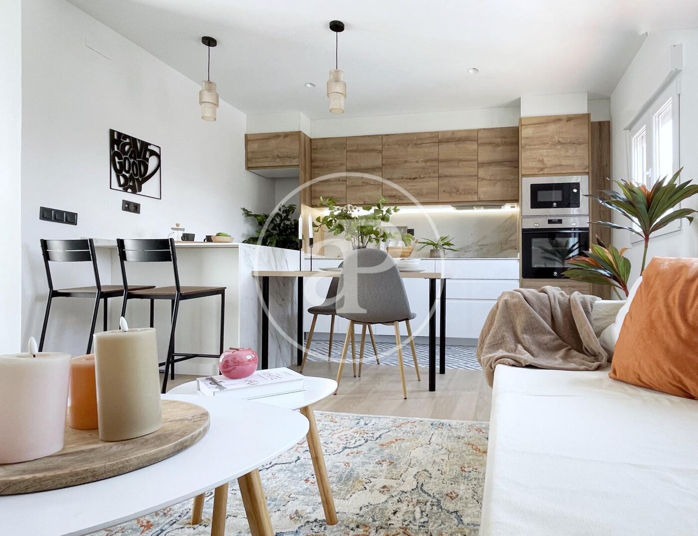 Kitchen of Attic for sale in  Valencia Capital  with Air Conditioner, Heating and Terrace