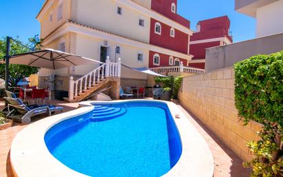 Swimming pool of House or chalet for sale in Santa Pola  with Air Conditioner, Terrace and Swimming Pool