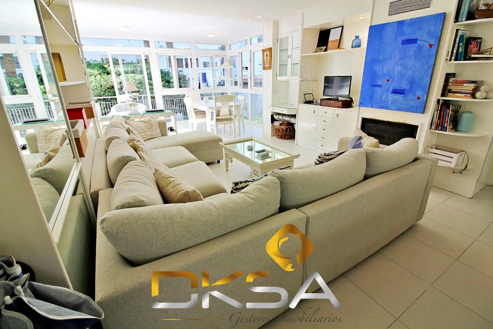 Living room of Flat for sale in Benicasim / Benicàssim  with Private garden, Terrace and Furnished