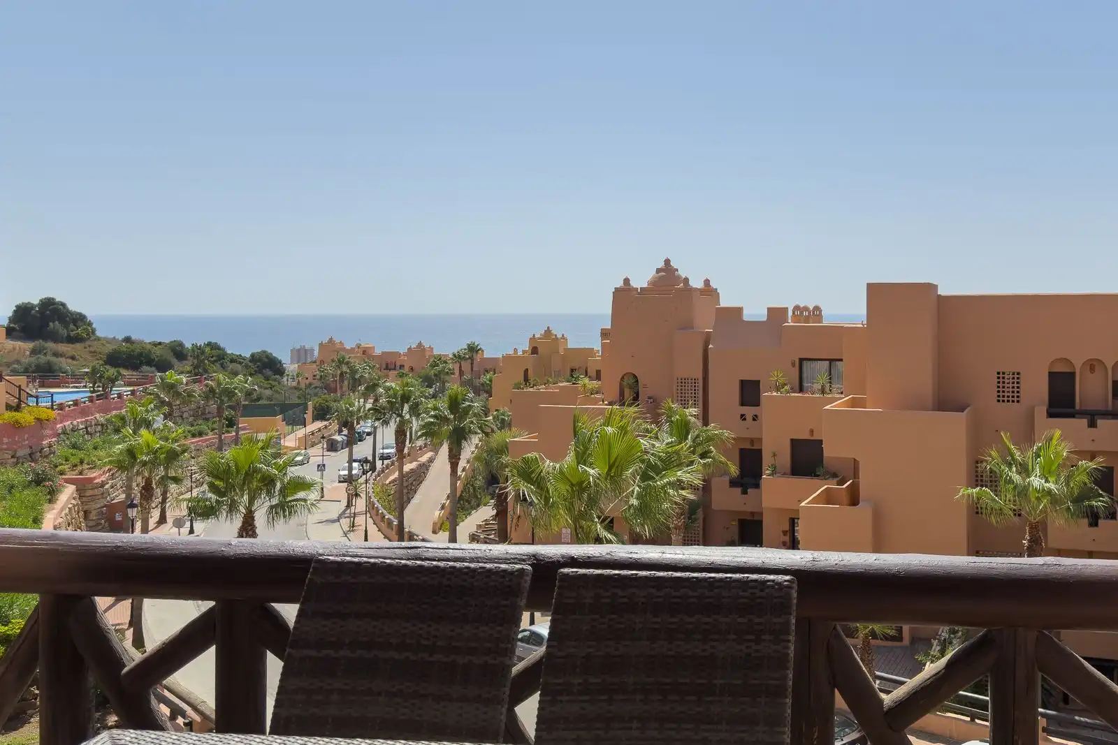 Exterior view of Flat for sale in Manilva  with Air Conditioner, Terrace and Furnished