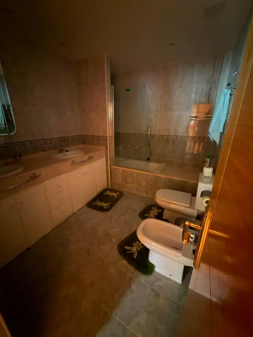 Bathroom of Flat for sale in Fuensaldaña  with Heating, Terrace and Furnished