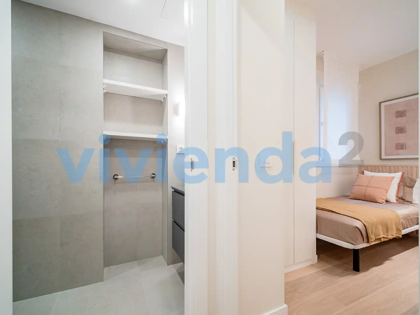 Badezimmer von Wohnung zur Miete in Madrid mit Klimaanlage, Heizung und Balkon