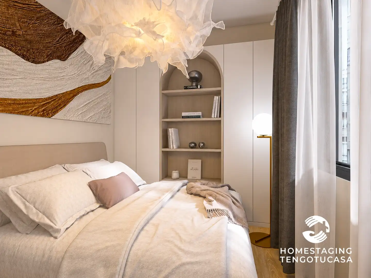Bedroom of Flat for sale in Madrid  with Air Conditioner, Heating and Terrace