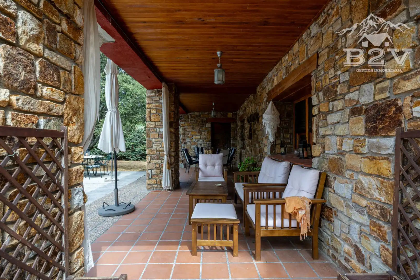 Terraza de Casa o chalet en venta en Garganta de los Montes con Aire acondicionado, Calefacción y Jardín privado