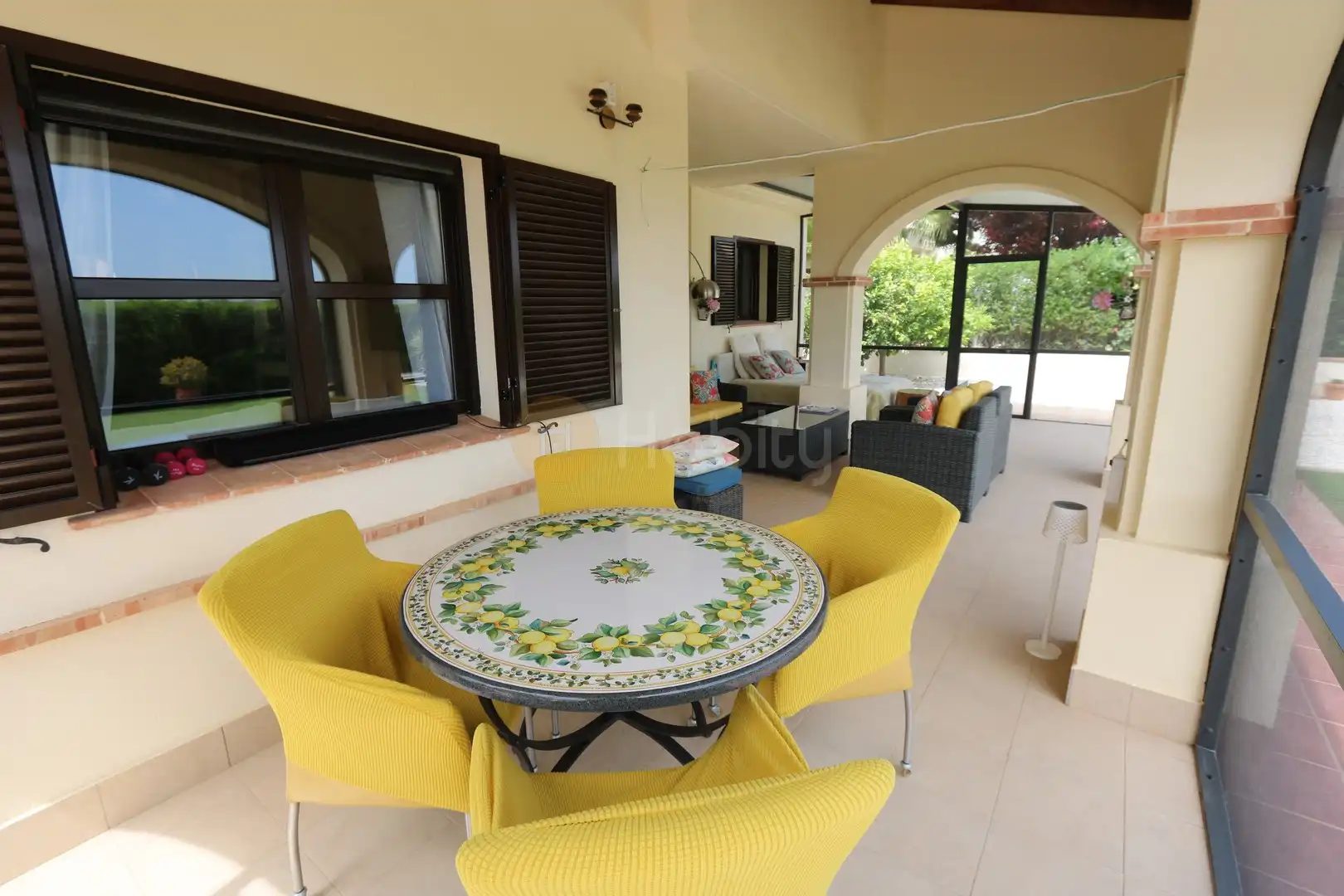 Terraza de Casa o chalet en venta en Fuente Álamo de Murcia con Aire acondicionado, Calefacción y Jardín privado