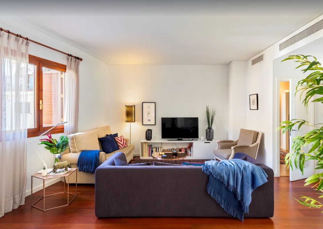 Living room of Flat to rent in Lloret de Mar  with Air Conditioner, Storage room and Furnished