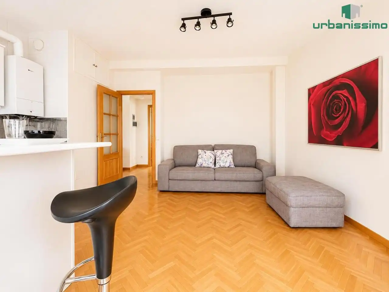 Sala d'estar de Apartament en venda en Madrid amb Calefacció