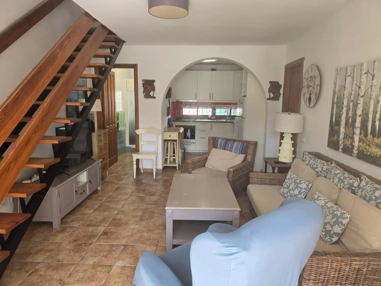 Living room of Duplexes for rent in San Bartolomé de Tirajana  with Terrace, Furnished and Balcony