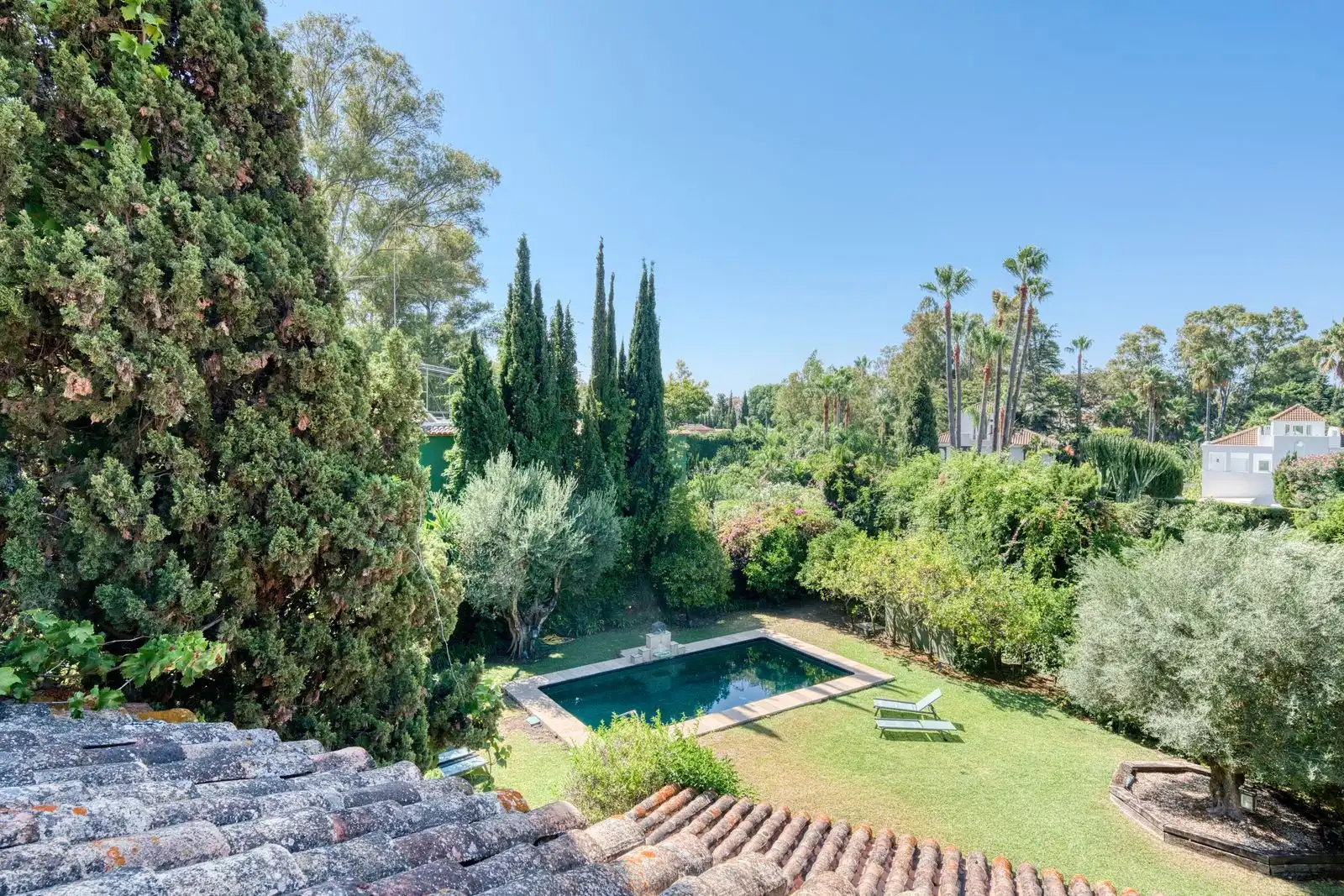 Garden of Houses for rent in Marbella  with Air Conditioner, Private garden and Swimming Pool