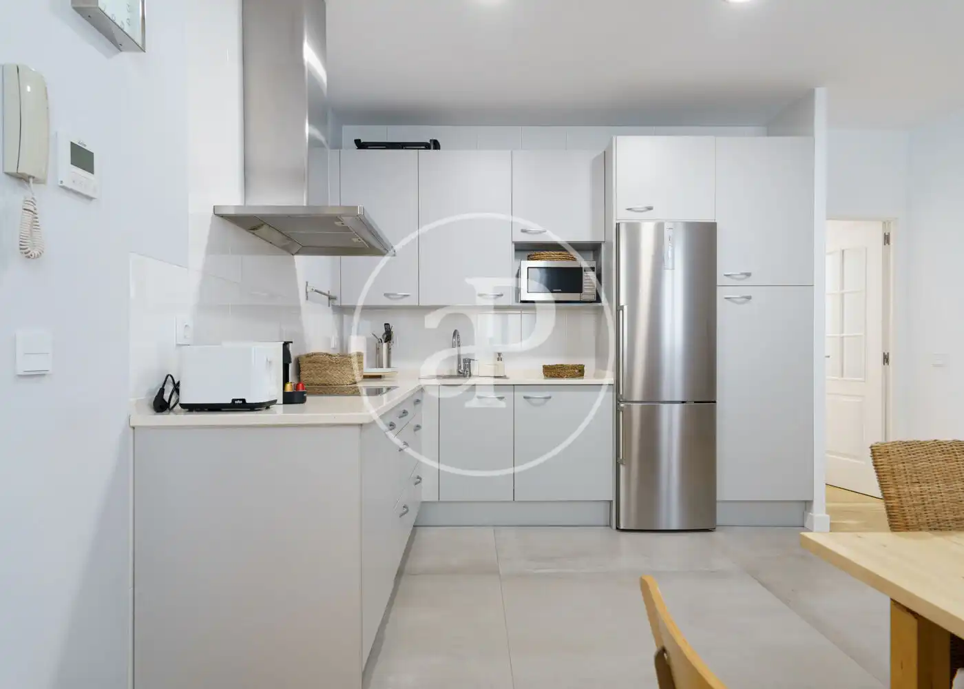 Kitchen of Flat for rent in Madrid  with Air Conditioner, Heating and Furnished