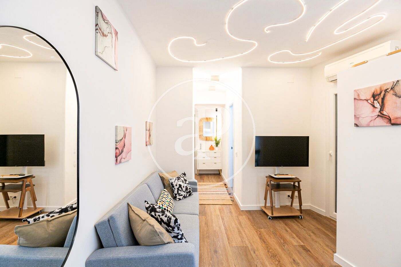 Living room of Flat for sale in  Barcelona Capital  with Air Conditioner and Heating