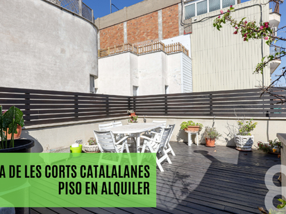 Terrace of Flat to rent in  Barcelona Capital  with Air Conditioner, Terrace and Balcony