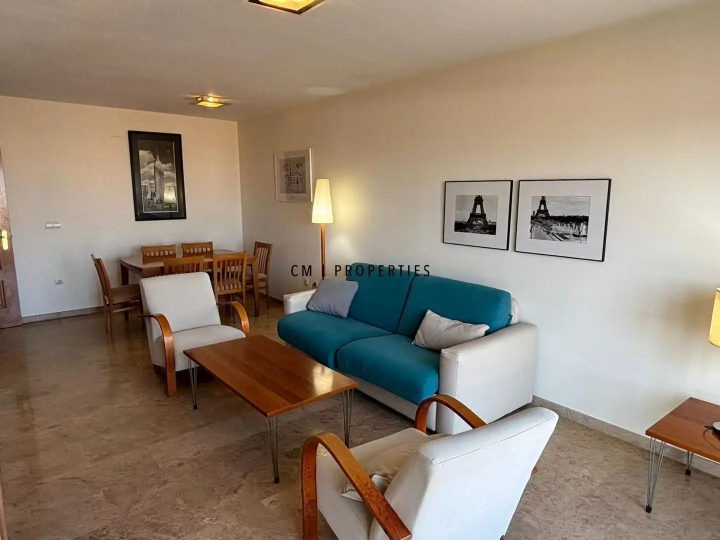Living room of Flat for rent in  Valencia Capital  with Air Conditioner, Heating and Terrace
