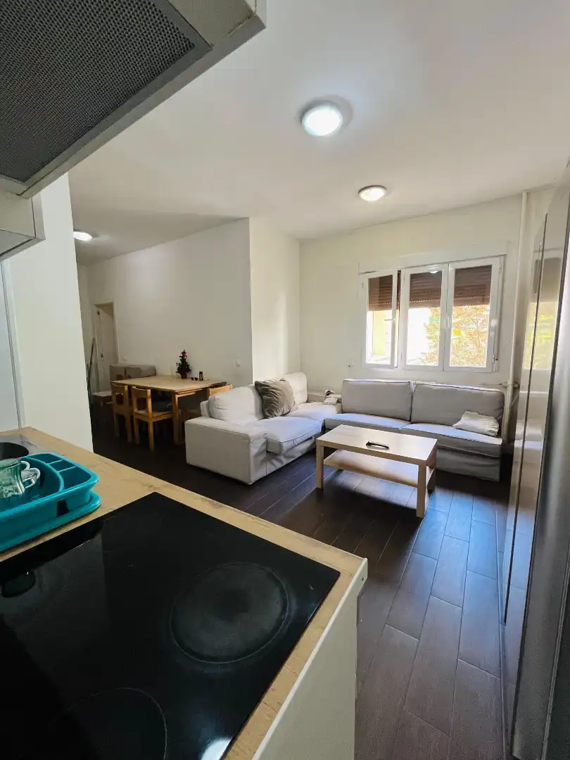 Sala de estar de Piso de alquiler en  Madrid Capital con Calefacción, Amueblado y Lavadora