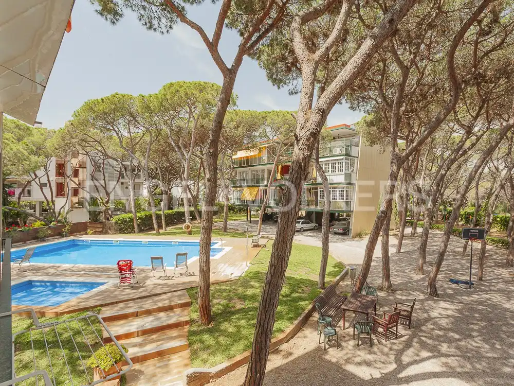 Exterior view of Flat for rent in Gavà  with Air Conditioner, Heating and Private garden