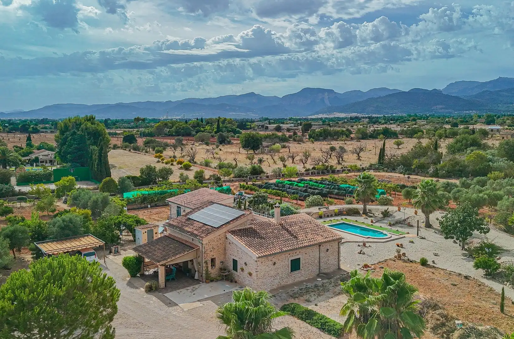 Garden of Country homes for sale in Inca  with Air Conditioner, Heating and Private garden