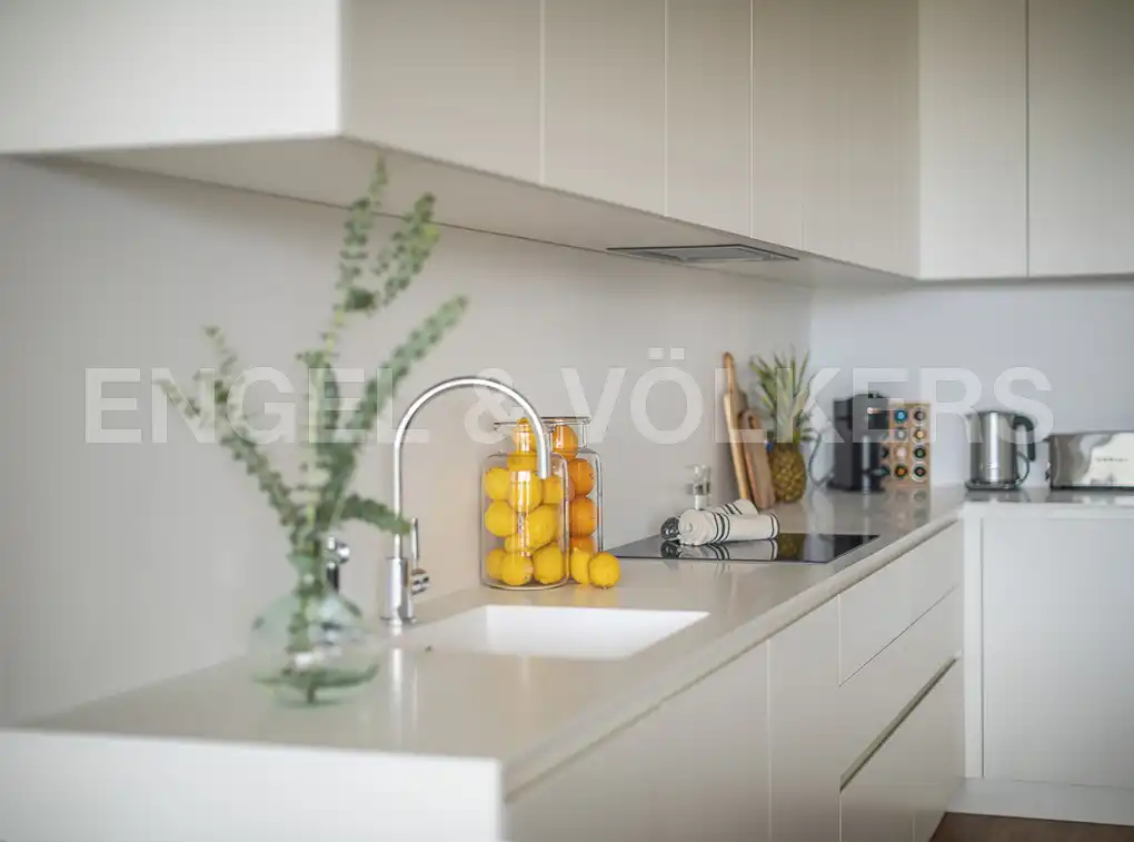 Cocina de Piso de alquiler en Barcelona con Aire acondicionado, Calefacción y Piscina