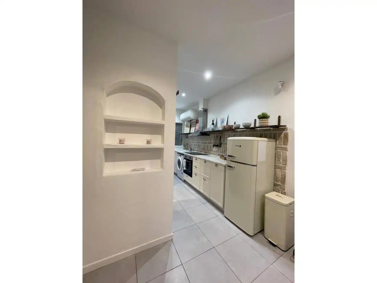 Küche von Wohnung zur Miete in Castelldefels mit Klimaanlage, Privatgarten und Terrasse